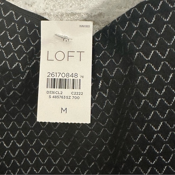 NWT LOFT Black &‎ White Geometric Fun Print Pattern Lined Skirt - Picture 4 of 7